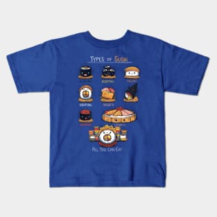 Types of Sushi Kids T-Shirt